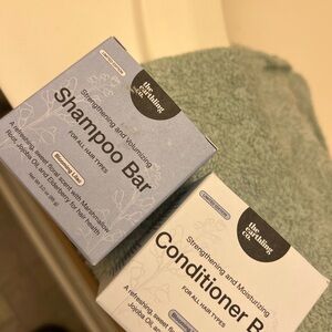 Blue Shampoo and Conditioner Bar Set
